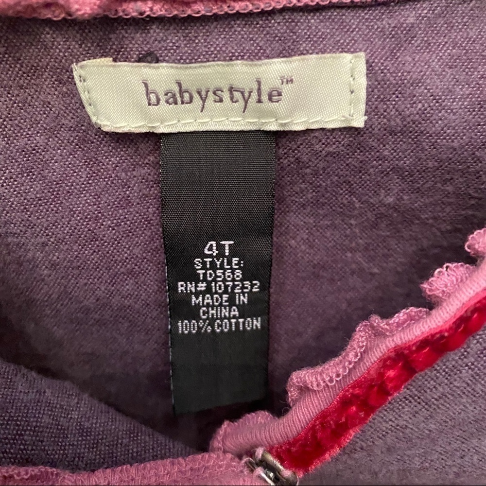 BABYSTYLE Girls Toddler Lavender Dress Size 4T - Picture 4 of 8
